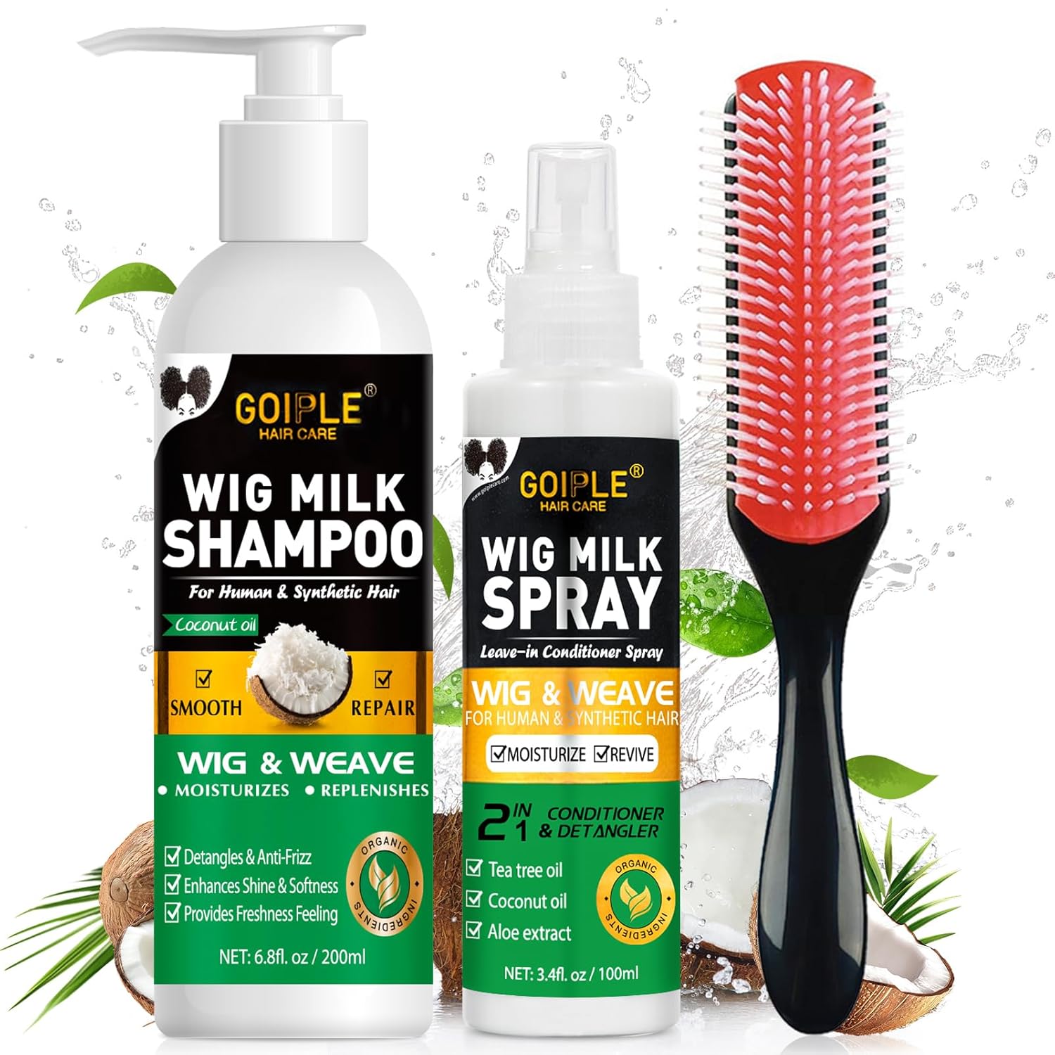 Hair Care Products - Zestaw do pielęgnacji peruk GOIPLE 3