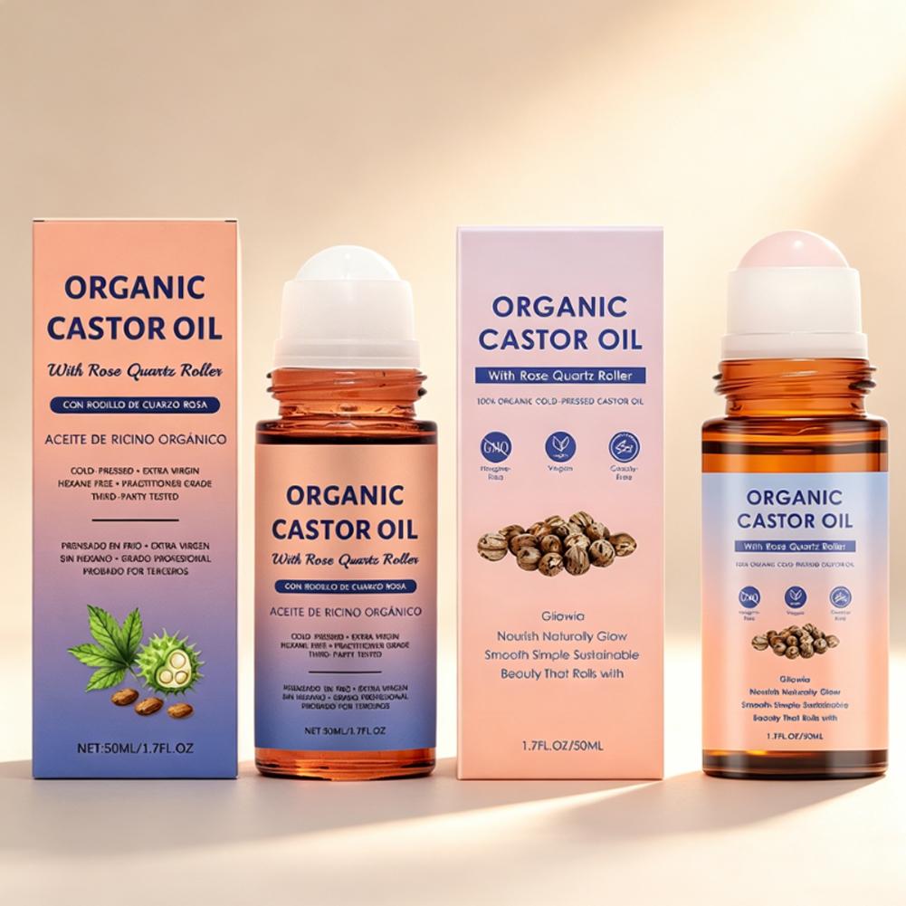 Hair Care Organic - Organiczny olejek rycynowy z rollerem z